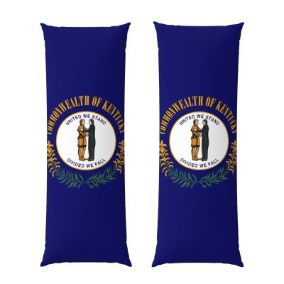 Kentucky State Flag Long Pillowcase, 20 x 60 in, for Extra-Long Body Pillows