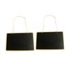 STOBOK 2-Piece Wooden Chalkboard Set, Black, Wipeable, with Wood Edge view 1