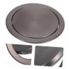 Stainless Steel Built-In Swing-Top Trash Can Lid view 4