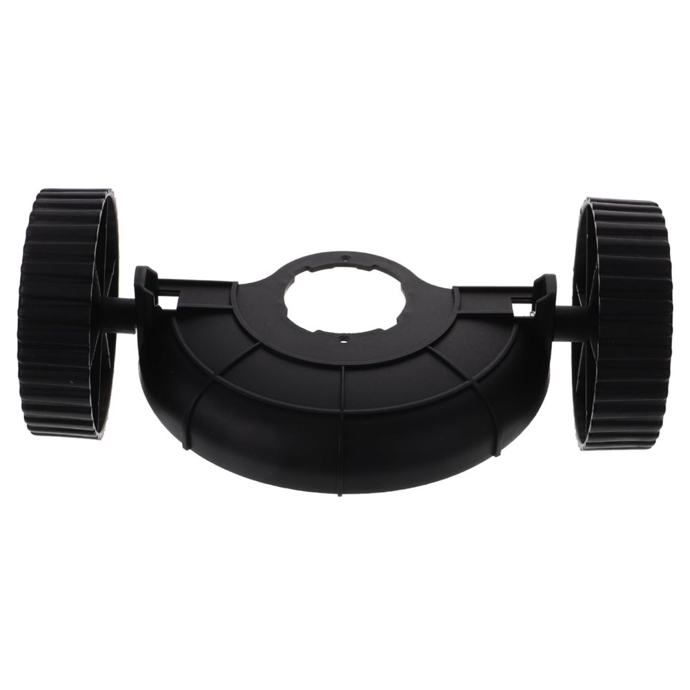 Lawn Mower Support Wheels, 1 Set, Black Plastic