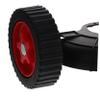 Lawn Mower Support Wheels, 1 Set, Black Plastic view 2