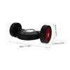 Lawn Mower Support Wheels, 1 Set, Black Plastic view 4