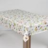 laro Washable PVC Oilcloth Tablecloth, Rectangular, Floral Rosehip Pattern, 140 x 160 cm view 1