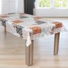 laro Washable PVC Oilcloth Tablecloth, Rectangular, Autumn Leaves Brown/White, 110 x 130 cm view 2