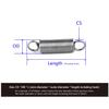 5-Pack 2.5 x 14 x 100 mm Spring Steel Extension Springs with Hooks for Household Appliances and Furniture view 4