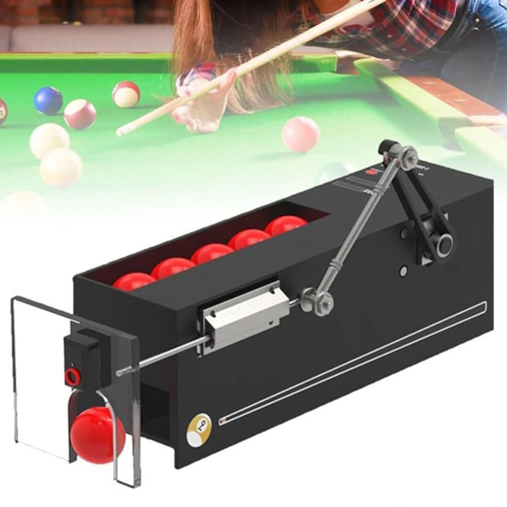 GYQSSD Automatic Billiard Ball Dispenser, 600 Balls/Hour, Precision Training Shooter with Real-Time Recording
