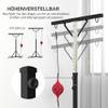 SPORTNOW Height-Adjustable Heavy Bag Stand with Speedball, Steel, Black view 4