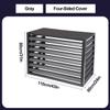 YHDZWY Outdoor Air Conditioner Cover, Gray, 110 x 80 x 60 cm view 2