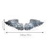 Resin Angel Wing Wall Sculpture, Gray, 140 × 45.5 cm view 2