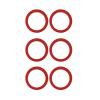 6-Piece Silicone Group Gasket Set, E61 Coffee Machine Steam Rings, 8 mm view 1