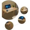 GXJBGYUSFT Invisible Wall-Mounted Folding Dining Table, Solid Wood, 80 × 50 cm, Wood Color view 2