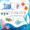 Under-the-Sea Ocean Animal Cake Decorations, 17-Piece Set view 2
