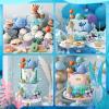 Under-the-Sea Ocean Animal Cake Decorations, 17-Piece Set view 4