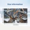 Lrtyuasq Microfiber Bath Towel with Deer in Snow, Printed, 132 x 81 cm, Ultra-Absorbent, Quick-Drying, Beach Towel for Bathroom, Beach, Pool, Swimming and Travel view 2