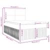 vidaXL Box Spring Bed with Mattress Black 140x200 cm Velvet view 3