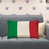 Yelolyio Italian Flag Pillow Cover, Throw Pillowcase for Couch and Sofa, Cotton-Linen Home Decor, 12 x 18 in view 4