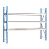PROREGAL MAXIMUS PRO Wide-Span Shelving | Starter Unit | 450 x 200 x 120 cm | 6 Levels | Chipboard Shelves | 690 kg per Level | Light Blue/Light Gray view 1
