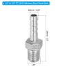 PATIKIL 304 Stainless Steel Hose Barb Fittings, 2-Pack, 1/4" Hose Barb x 1/8" PT Thread view 2