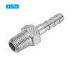 PATIKIL 304 Stainless Steel Hose Barb Fittings, 2-Pack, 1/4" Hose Barb x 1/8" PT Thread view 3