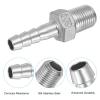 PATIKIL 304 Stainless Steel Hose Barb Fittings, 2-Pack, 1/4" Hose Barb x 1/8" PT Thread view 4
