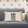 Yelolyio Life Doesn't Have to Be Perfect to Be Wonderful Cotton Quote Pillow Cover for Home, Farmhouse, Sofa, Couch, Bedroom, and Living Room Decor view 4
