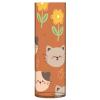 Cylinder Vase for Flowers with Cartoon Cat Design, Plastic Vase for Home Decor view 1