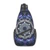 Men's Rectangular Mandala Phone Chest Bag, Multifunctional Sling Pack view 1