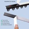 Self-Adhesive Aluminum Curtain Track, Room Divider, White, 100 cm (39.3 in) view 3