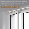 Self-Adhesive Aluminum Curtain Track, Room Divider, White, 100 cm (39.3 in) view 4