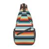 Striped Tactical Chest Sling Bag with Adjustable Shoulder Strap view 1