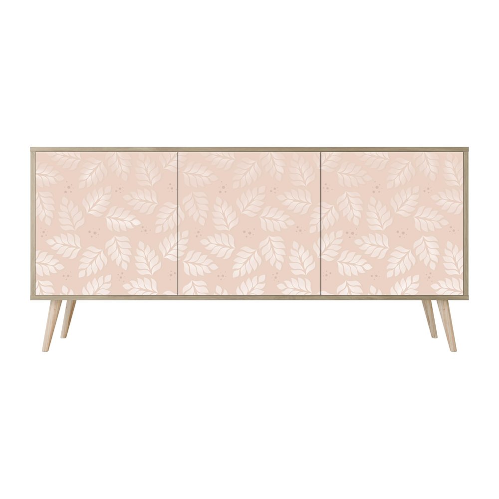 HEALANCY Riva Oak Sideboard with 3 Doors