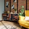 HEALANCY 3-Door Sideboard Cabinet, Riva Oak view 3