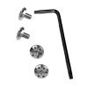 AQXYWAZQ 4-Piece CNC 416 Stainless Steel Grip Screw Set for 92FS M9, with T8 Torx Key, White view 3