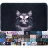 Sanilo Bathroom Rug, Soft and Slip-Resistant, Washable and Quick-Drying, Cool Cat, 70 x 110 cm view 1