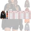 Women's Oversized Crew-Neck Sweatshirt, Casual Printed Long-Sleeve Pullover, Hoodless Streetwear view 3