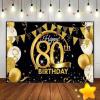 Happy 75th/80th Birthday Photo Booth Background, Party Smash Cake Artistic Backdrop, Queen Green Screen, 350 x 230 cm view 1