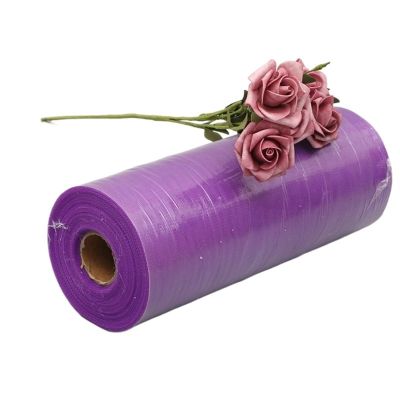 Tulle Fabric Roll, 30 cm x 100 Yards, 12-Inch DIY Decorative Craft Tulle Spool for Weddings, Christmas Events and Parties (Deep Purple)