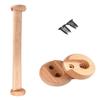 Solid Wood Closet Rod with Mounting Hardware, Cuttable, 61 cm/24 in/2 ft view 1