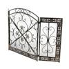 BGFYUSF Folding Fireplace Screen, 3-Panel Wrought-Iron Spark Guard view 4