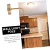 Hoement 2-Piece Wrought-Iron Wall Light Bracket Set view 3