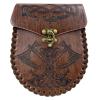 Medieval PU Leather Belt Pouch, Vintage Embossed Design view 1