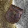 Medieval PU Leather Belt Pouch, Vintage Embossed Design view 3