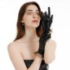 RICOCHO Women's Short PU Leather Mesh Gloves for Pole Performance and Dancing view 2