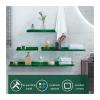Floating Acrylic Shelves, 4-Pack, Green view 2
