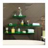 Floating Acrylic Shelves, 4-Pack, Green view 3
