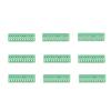 12-Position 2.54 mm Pitch Green PCB Universal Screw Terminal Block Connector, Easy to Solder, Stable and Reliable Low-Frequency Wiring, 10-Pack view 1