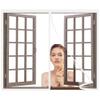 Magnetic Fly Screen Window/Door Curtain, 45 x 165 cm, White view 1