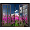 Magnetic Fly Screen for Windows, 90 x 150 cm, Self-Closing, No Drilling, Black view 1