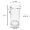 AIOS Unbreakable BPA-Free Tritan Plastic Pitcher, 1.5 L view 4