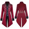 Amxleh Men's Halloween Renaissance Steampunk Gothic Tailcoat Jacket view 1